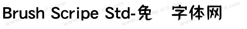 Brush Scripe Std字体转换